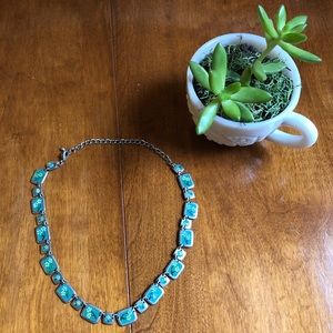 Painted flower choker necklace